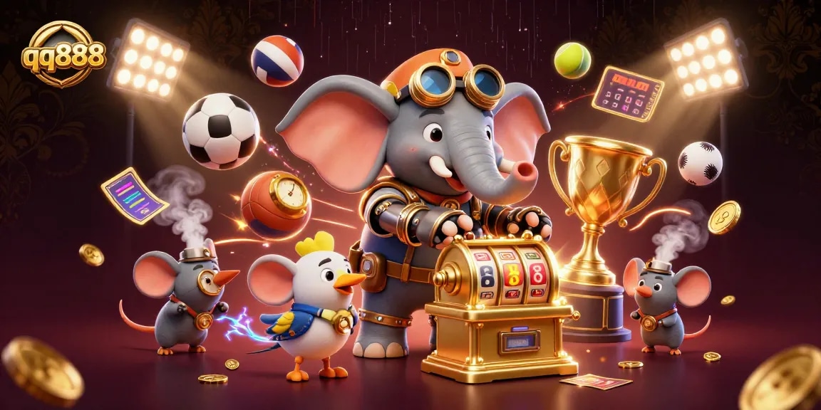 Spin the golden slot machine with qq888 for immersive gaming excitement and big wins!