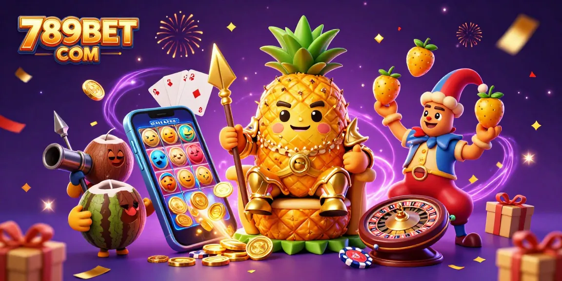 Engage in thrilling gameplay at 789BET COM featuring vibrant 3D casino elements and characters.