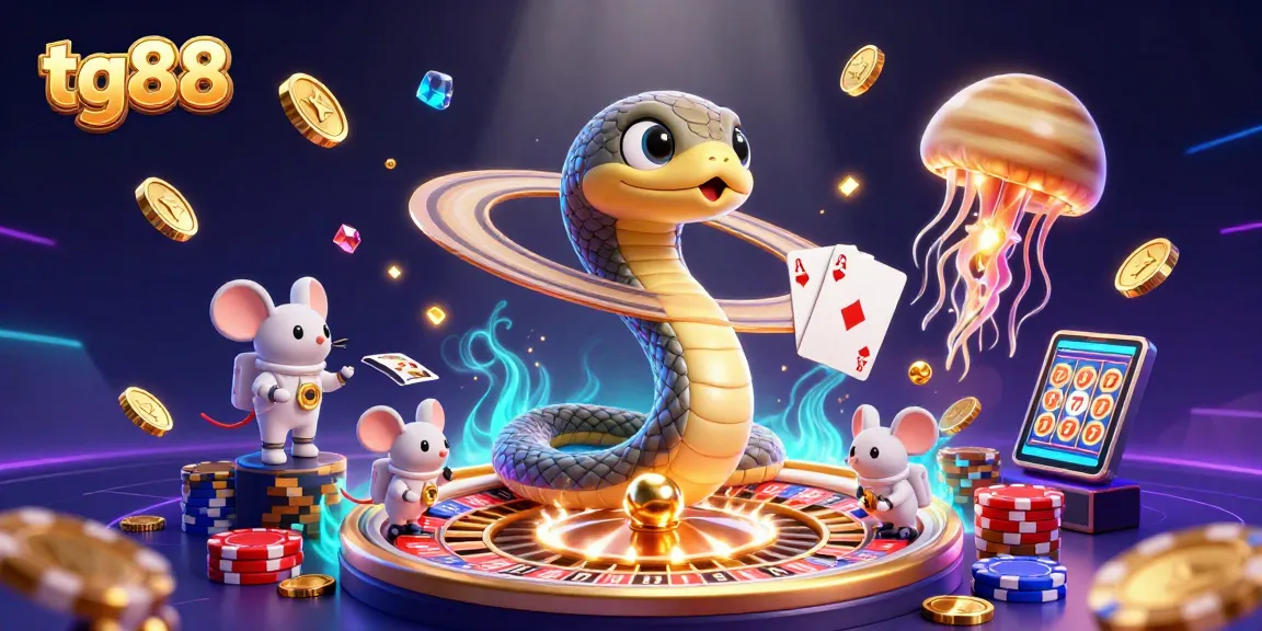 Experience thrilling bets with tg88 as astronaut mice delight in cosmic roulette.