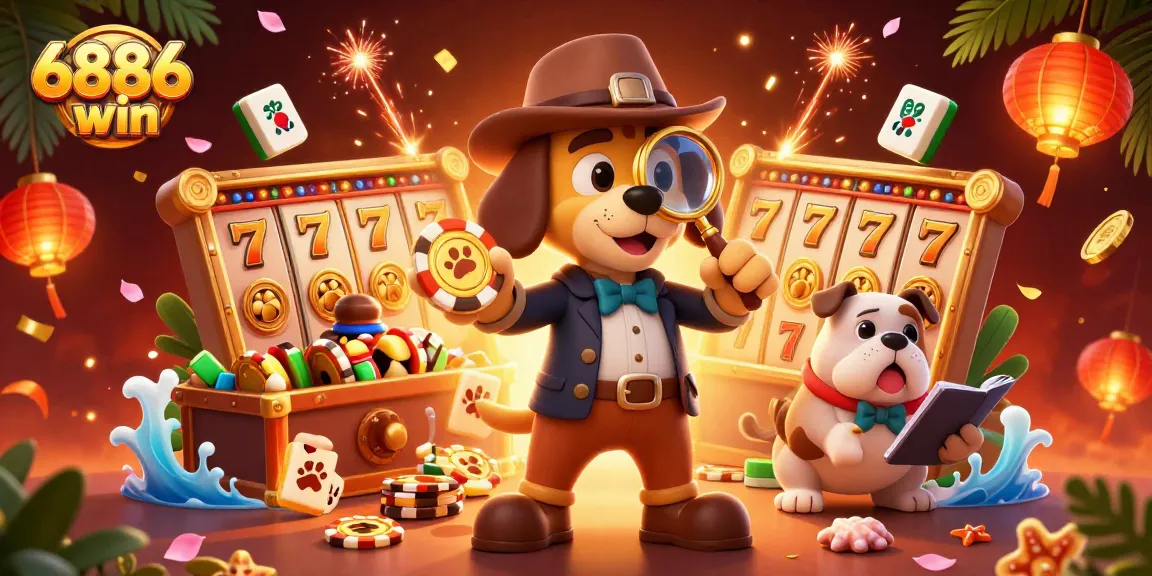 Enjoy winning opportunities with the dynamic jackpot experience at 6886win, featuring vibrant 3D game elements.