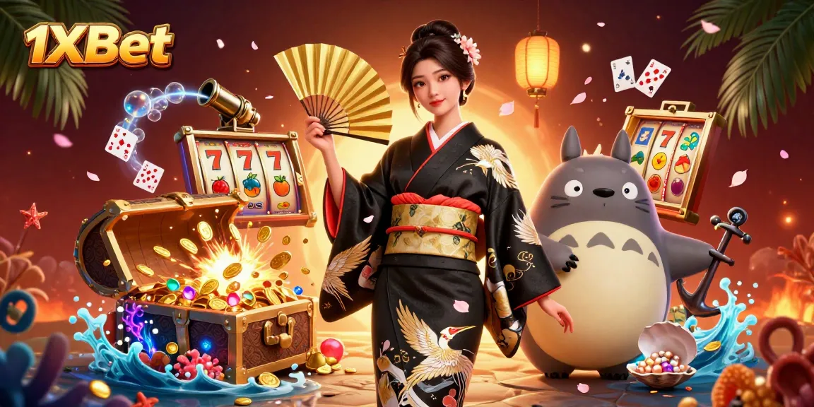 Engage with 1xBet through an exciting slot adventure with vibrant visuals and dynamic action.