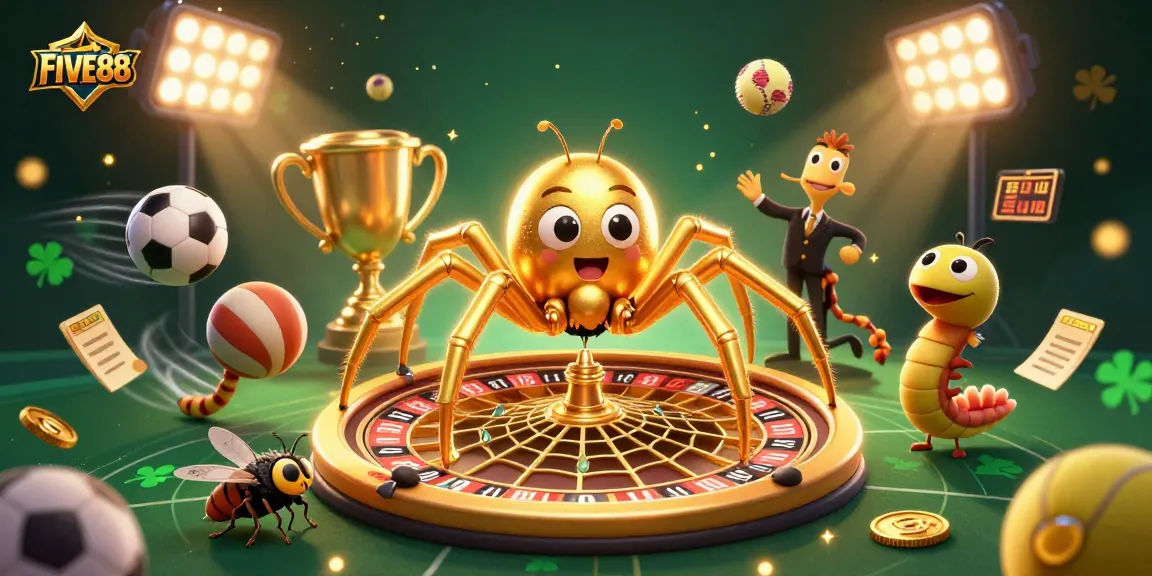 FIVE88 offers an engaging atmosphere with sports betting elements and dynamic casino action.