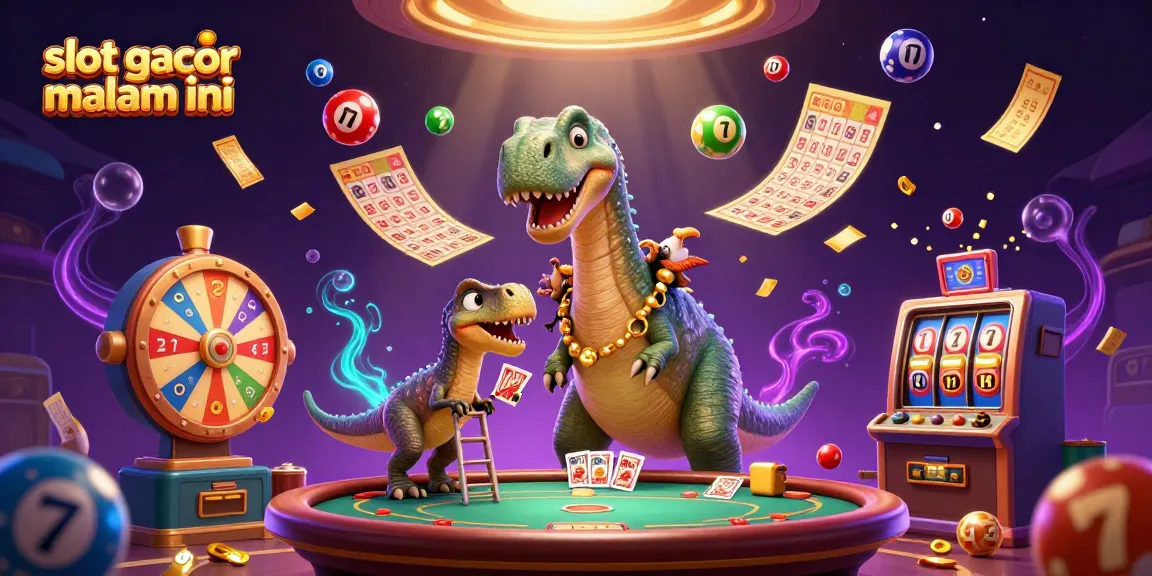 Experience thrilling slot gacor malam ini with colorful elements and fun casino characters.