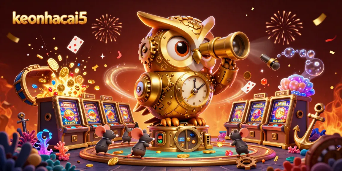 Engage in thrilling gameplay with keonhacai5's rich casino scene featuring dynamic elements.