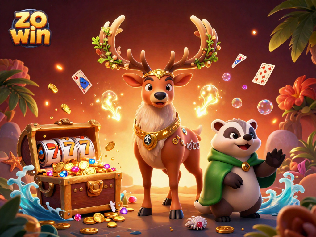 Experience the excitement of zo win with dazzling slot reels and magical characters!