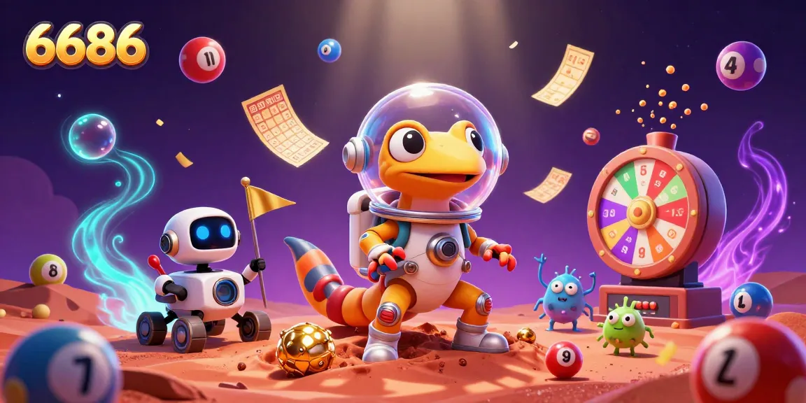 Spin the vibrant lottery balls and unlock prizes with 6686 at the golden casino adventure!