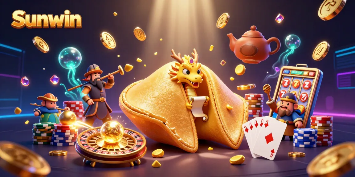 Experience thrilling wins with Sunwin's vibrant 3D casino games, showcasing epic gaming moments and treasures