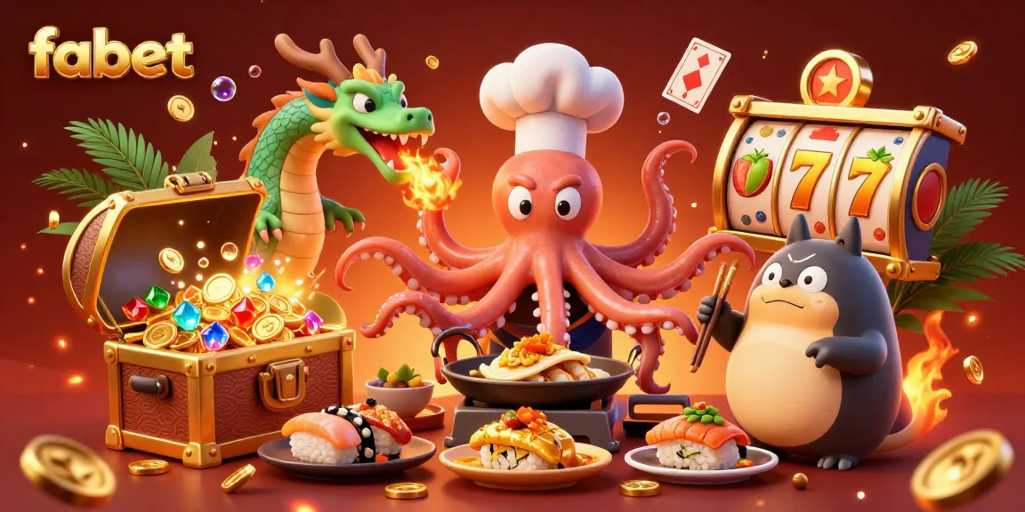 Join the action at fabet with this engaging casino scene featuring vibrant game elements and characters.