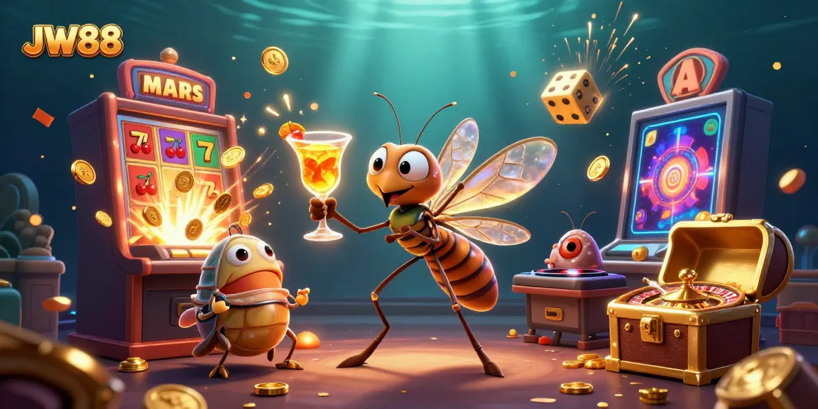 Experience the excitement of JW88 with vibrant gaming elements and cartoon mascots