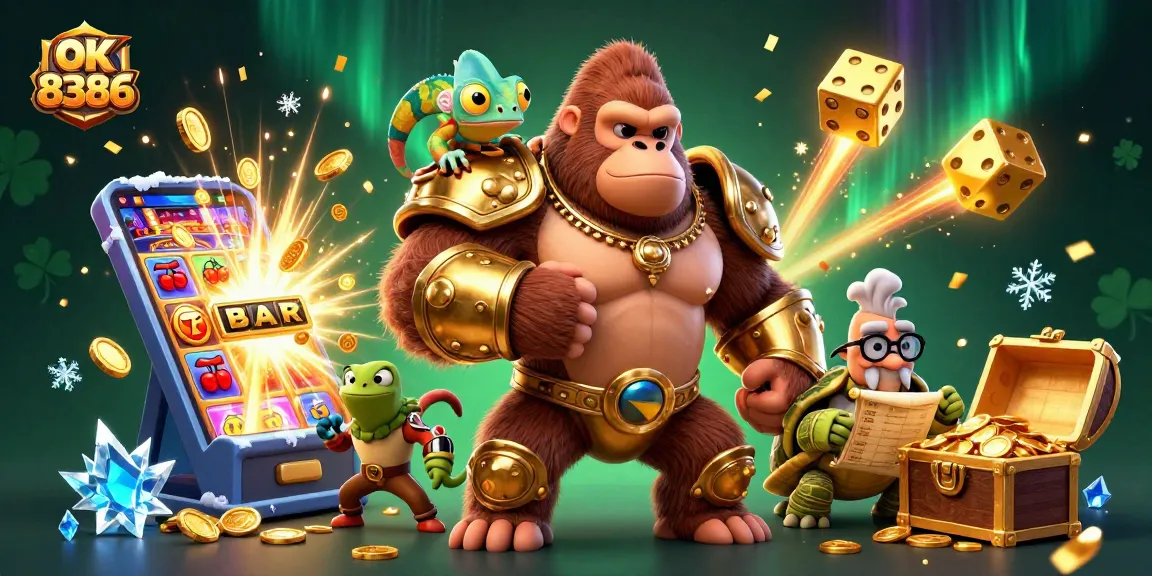 Experience exciting wins at ok 8386 with vibrant 3D characters and dynamic casino game elements.