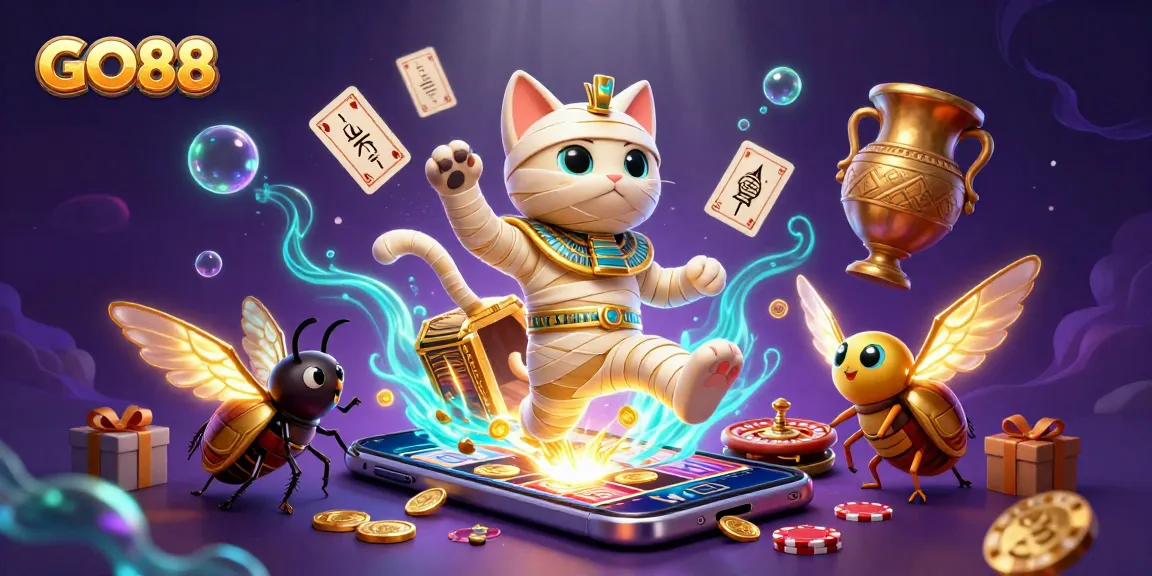 Engage with GO88's thrilling gaming experience through vibrant slots and unique casino elements.
