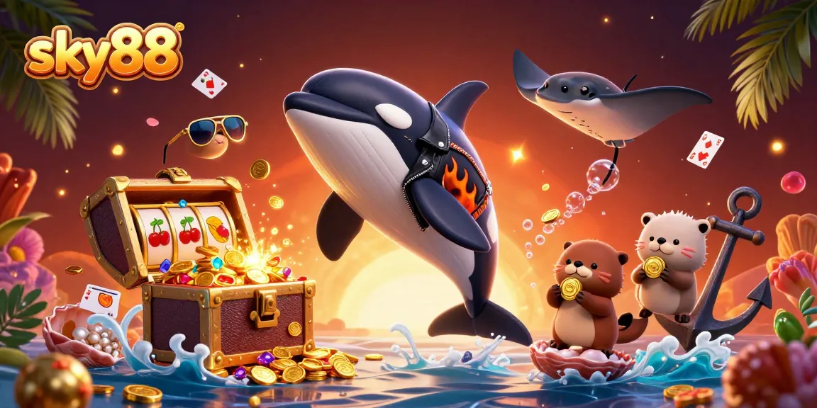 Engage in thrilling gameplay at sky88 with a vibrant underwater casino adventure.